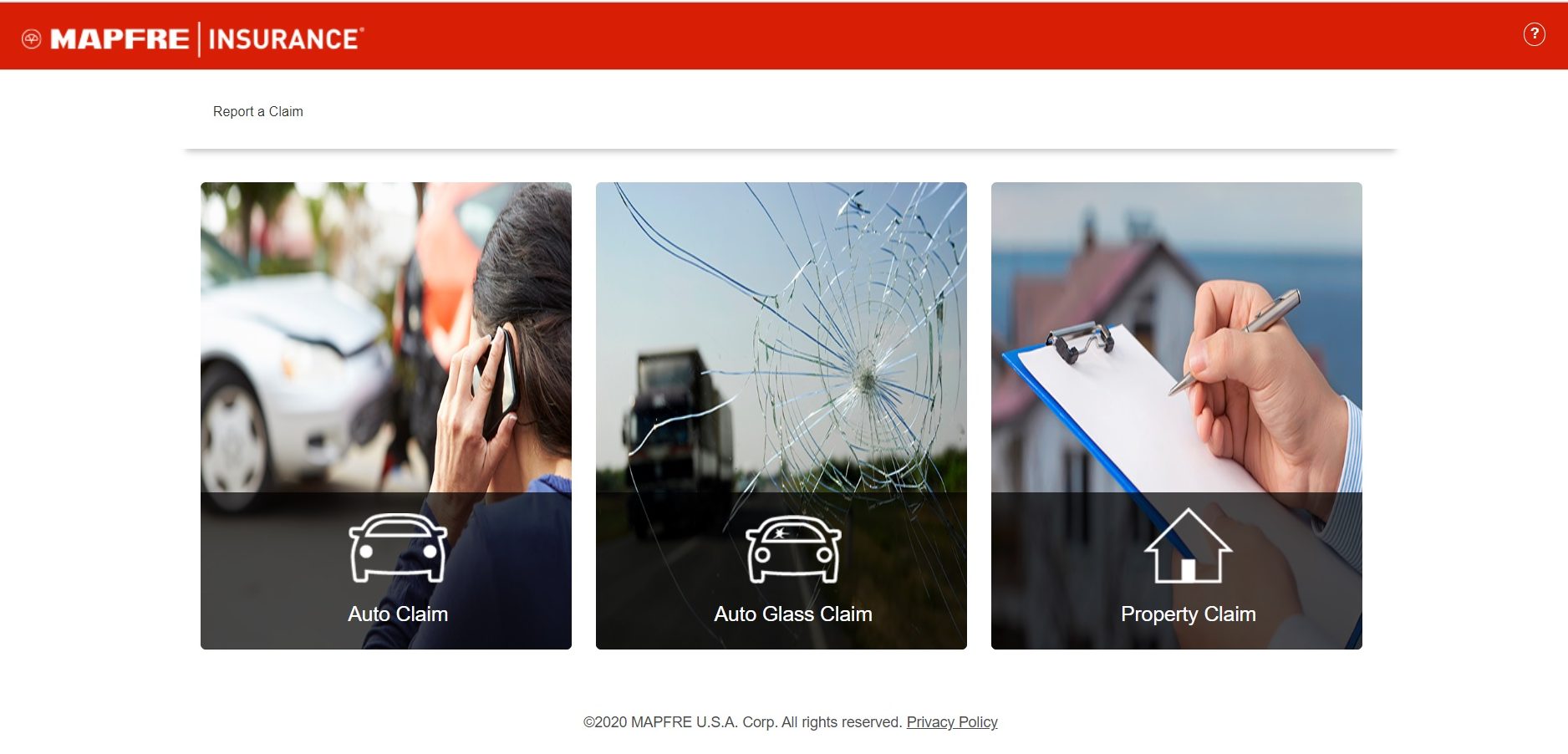 MAPFRE Auto Insurance Home Page