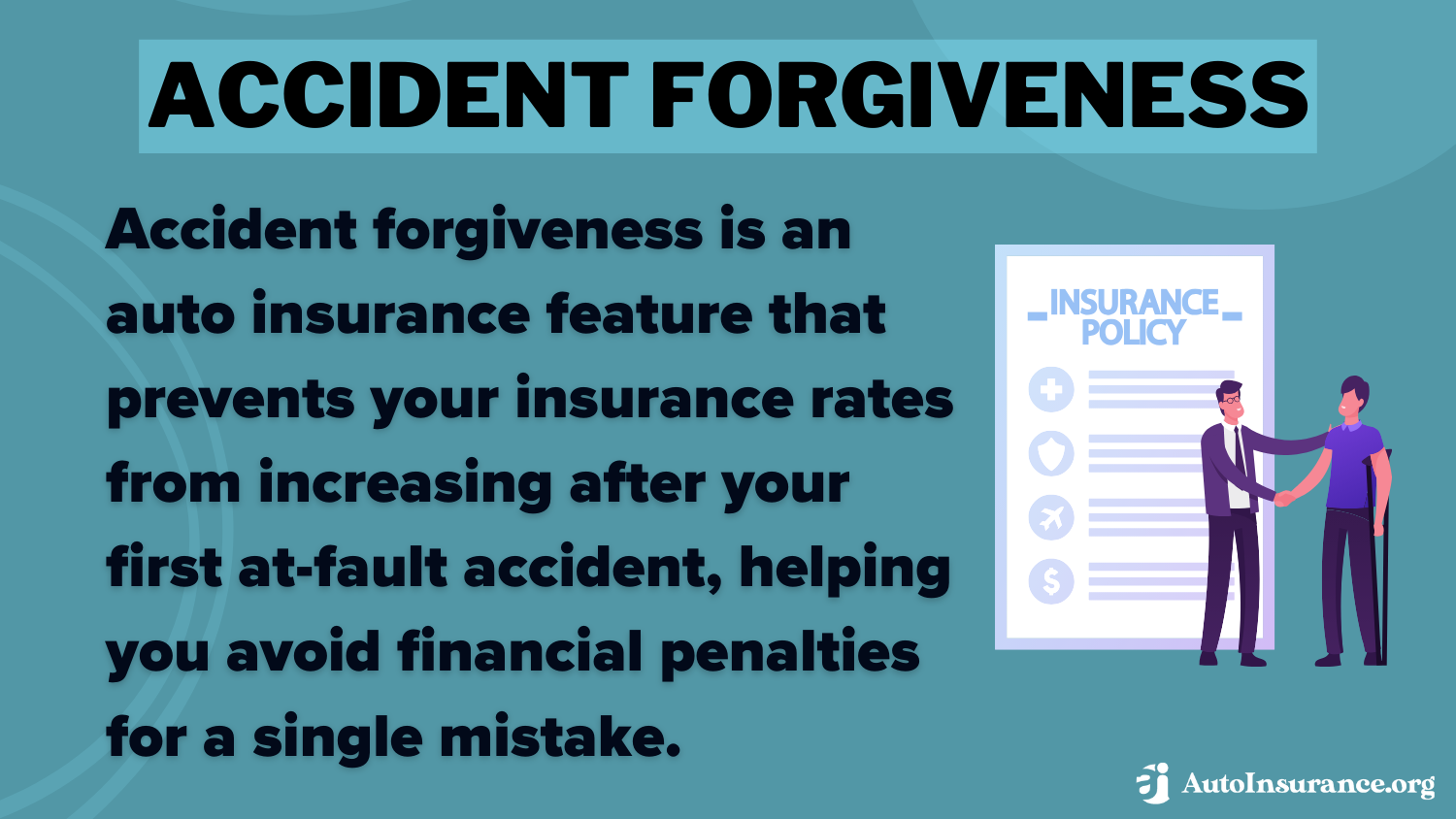 Best auto insurance discounts for good drivers: accident forgiveness definition card