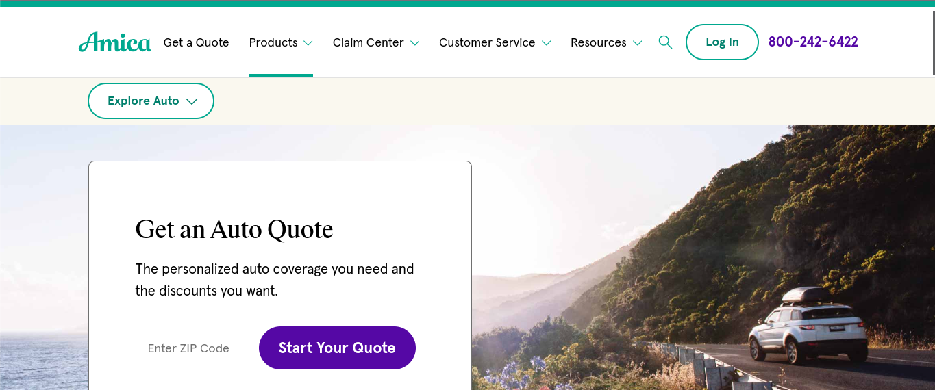 best Amica auto insurance discounts: Amica homepage