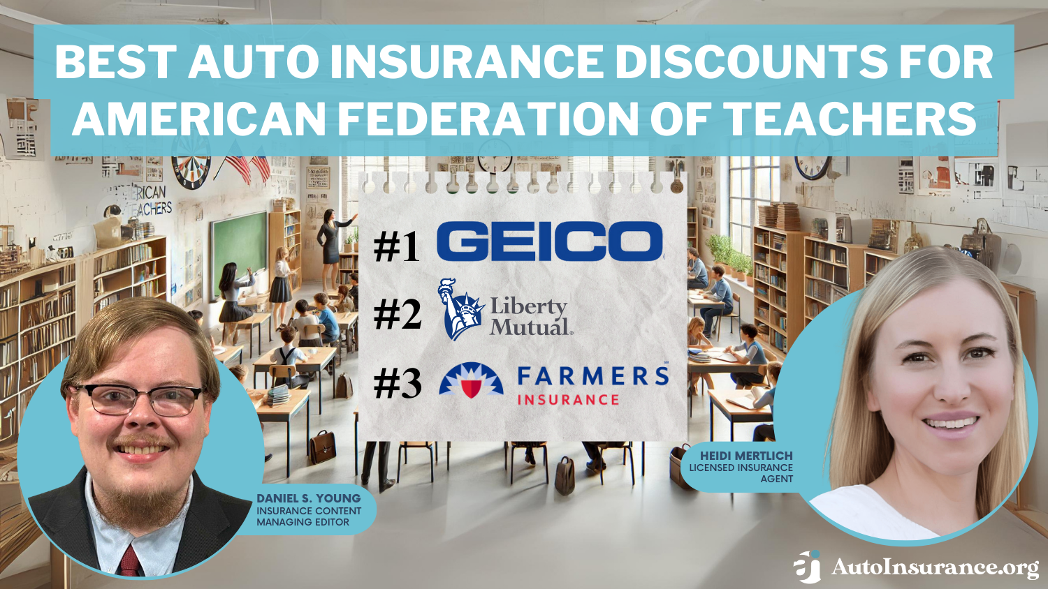 Geico, Liberty Mutual, Farmers: Best Auto Insurance Discounts for American Federation of Teachers (AFT)