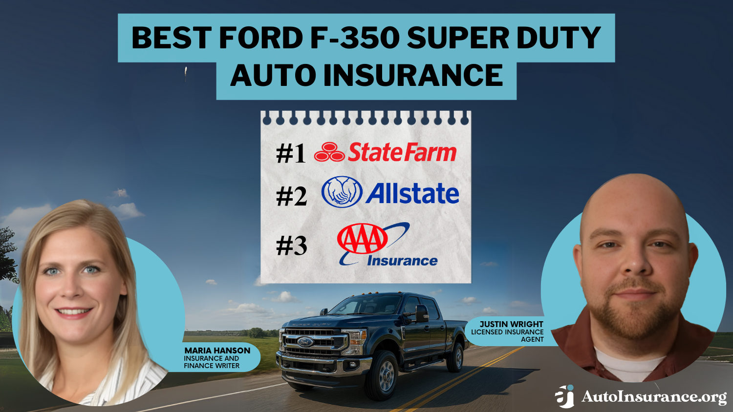 best Ford F-350 Super Duty auto insurance: State Farm, Allstate, and AAA