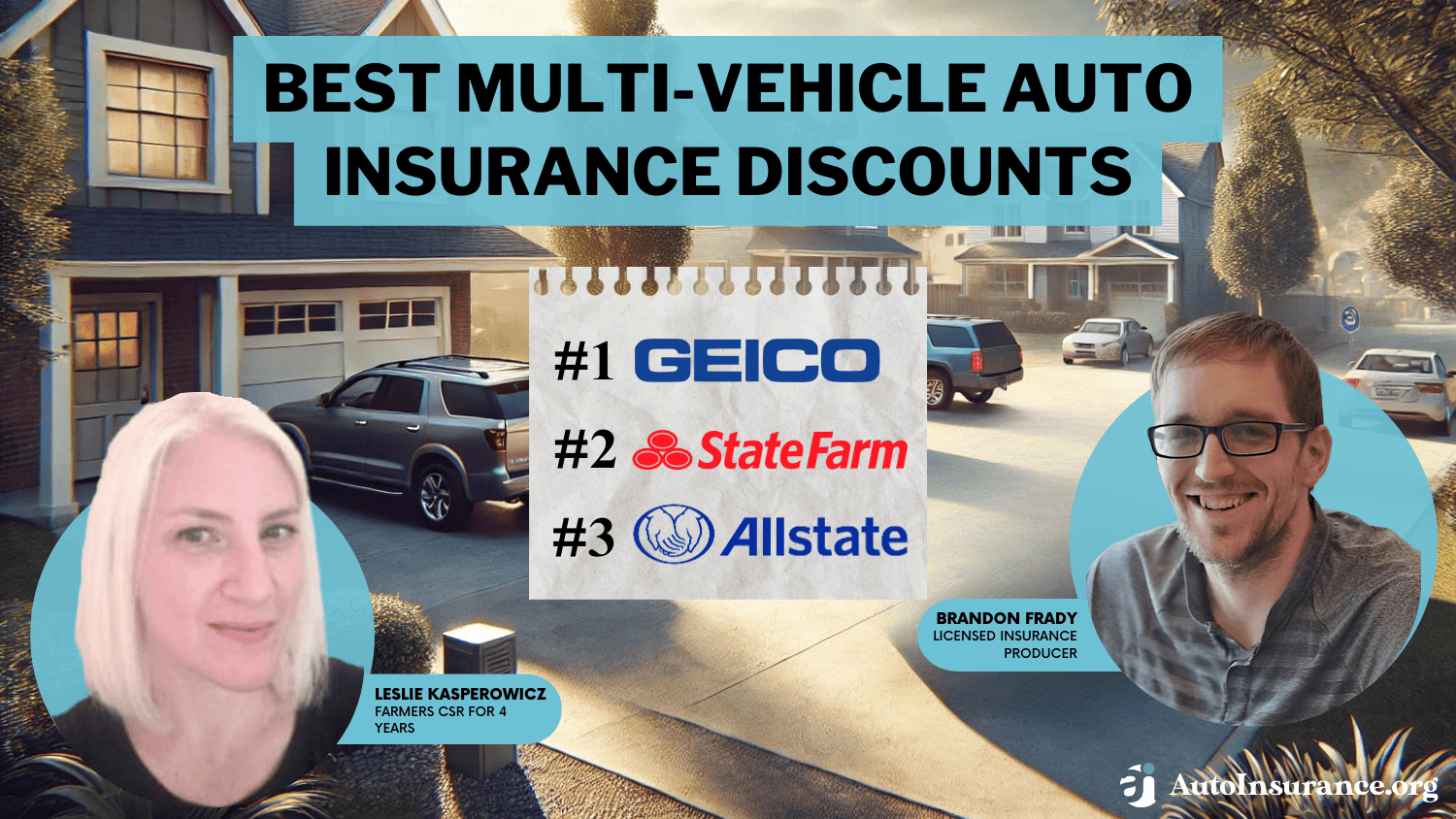 Best Multi-Vehicle Auto Insurance Discounts: Geico, State Farm, Allstate
