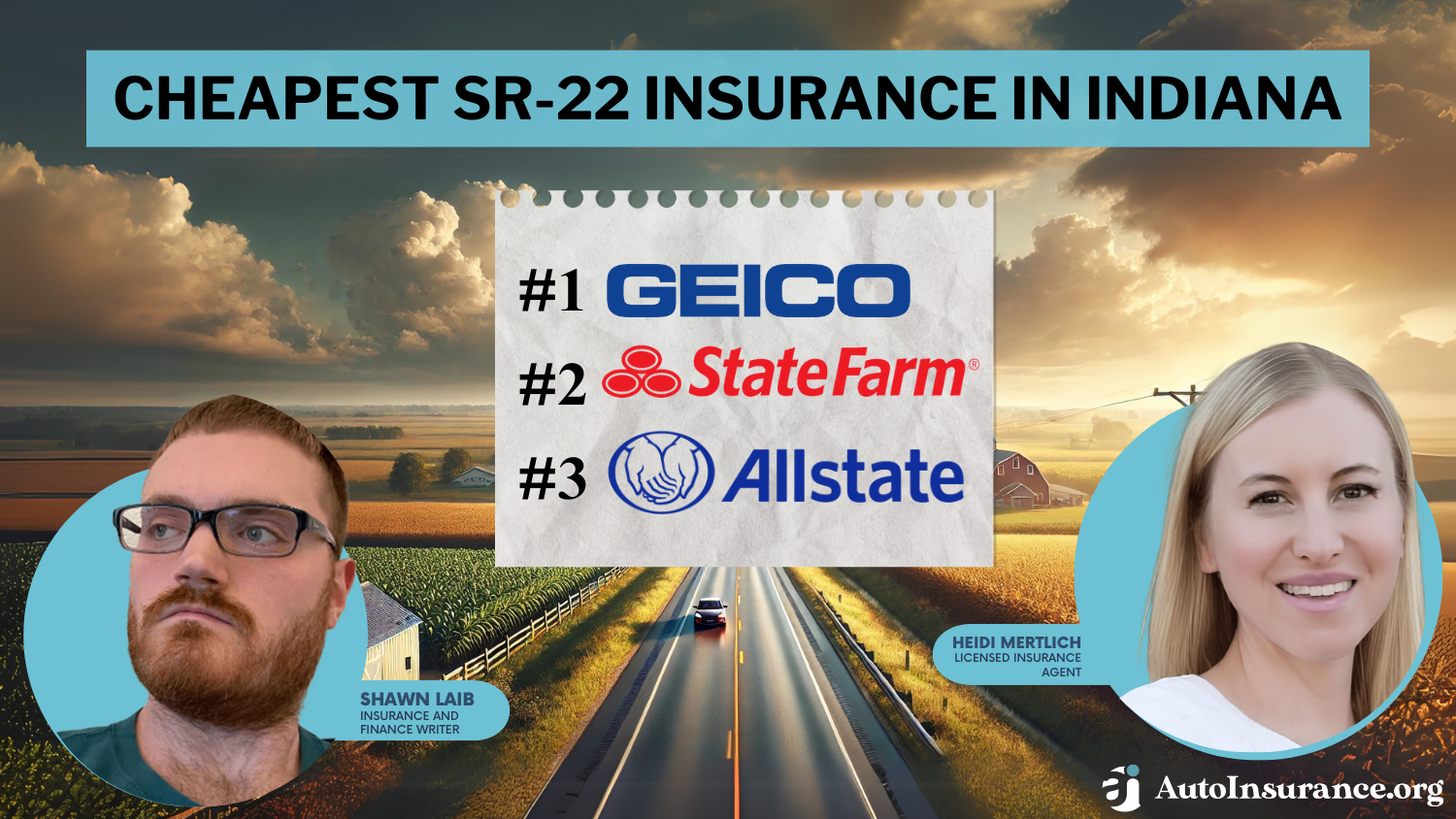 Cheapest SR-22 Insurance in Indiana: Geico, State Farm, and Allstate