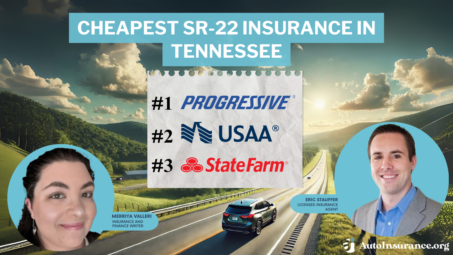 Cheapest SR-22 Insurance in Tennessee: Progressive, USAA, and State Farm