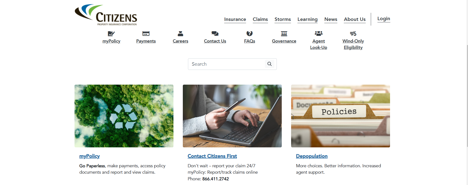 Citizens Auto Insurance Homepage