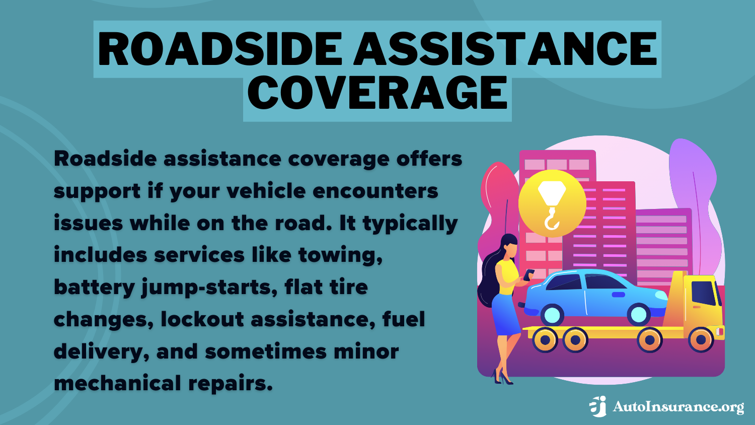 Roadside Assistance Coverage Infographic: Best Metlife Auto Insurance Discounts