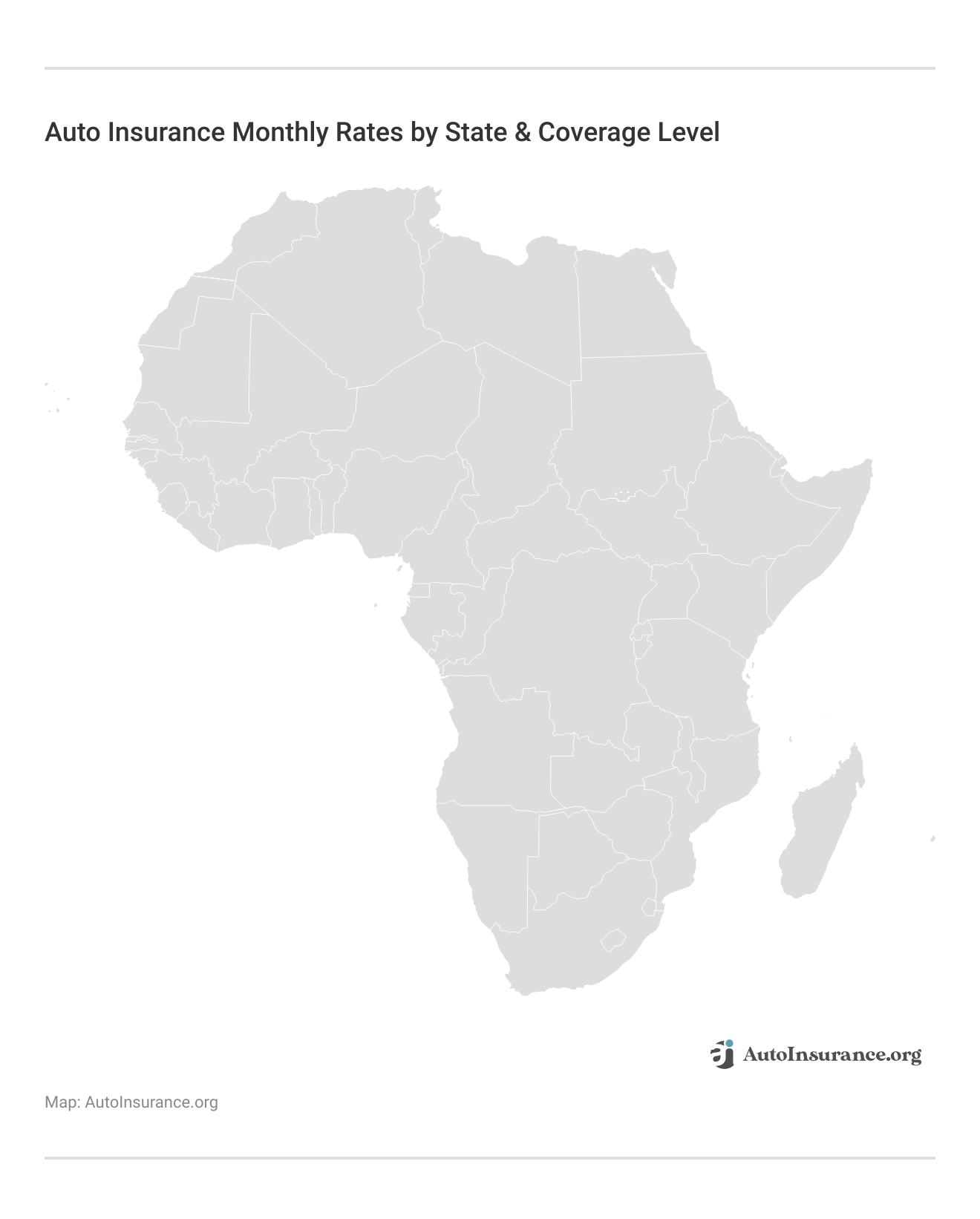 <h3>Auto Insurance Monthly Rates by State & Coverage Level</h3> 