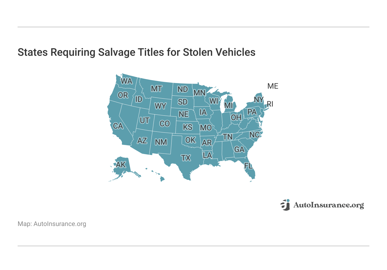 <h3>States Requiring Salvage Titles for Stolen Vehicles</h3> <h3>States Requiring Salvage Titles for Stolen Vehicles</h3>