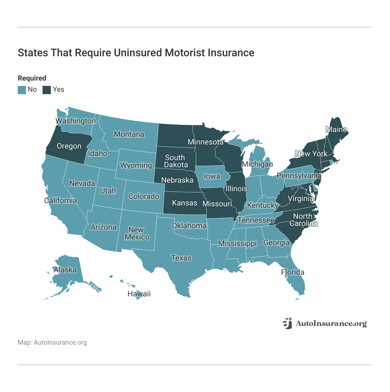 <h3>States That Require Uninsured Motorist Insurance</h3>