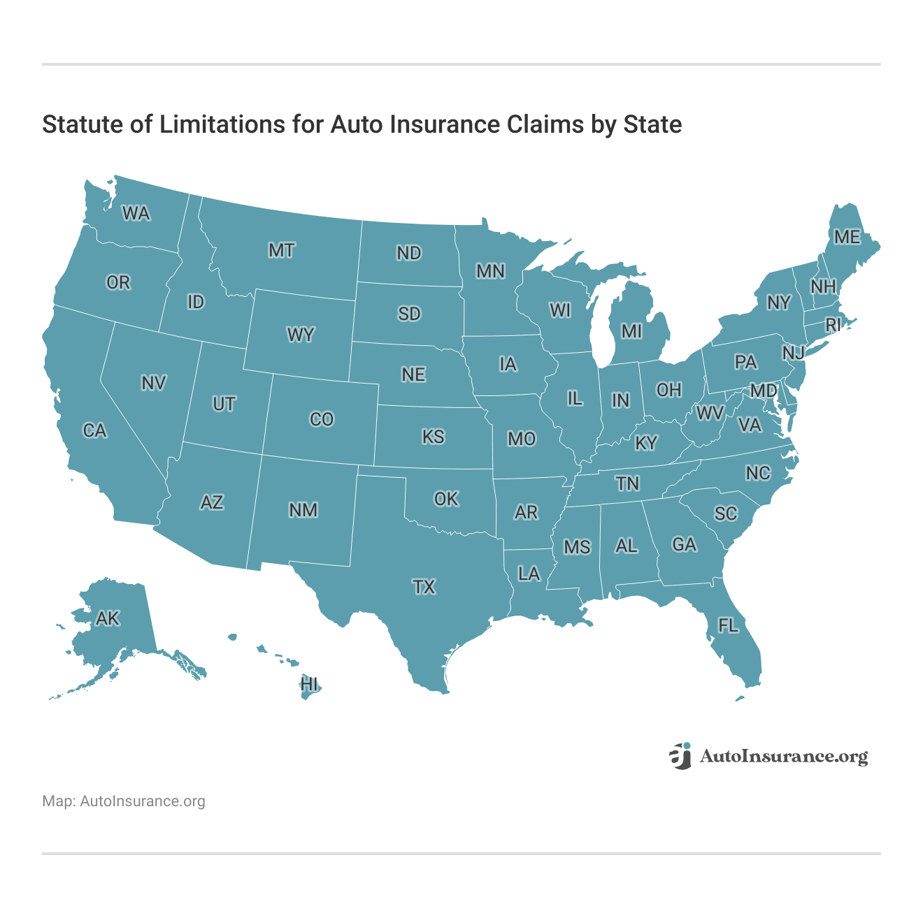 <h3>Statute of Limitations for Auto Insurance Claims by State</h3>